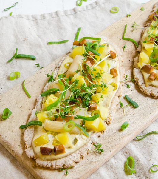 Mini-Pizza mit Schwarzwurzel - The Vegetarian Diaries